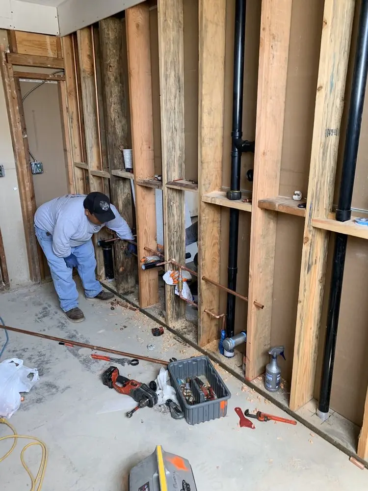 Commercial rough-in plumbing for Commercial Plumbing in Leonardville